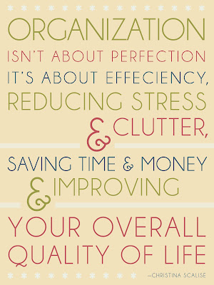 An Organization Poster to Help Reduce Clutter