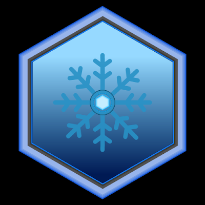 ice flake Badge