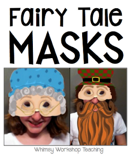 Fairy Tale printable masks and readers theater, along with no prep printables for lots of different tales
