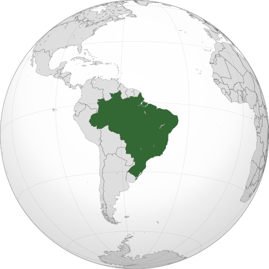 Letak negara Brazil