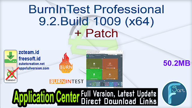 BurnInTest Professional 9.2.Build 1009 (x64) + Patch_ ZcTeam.id