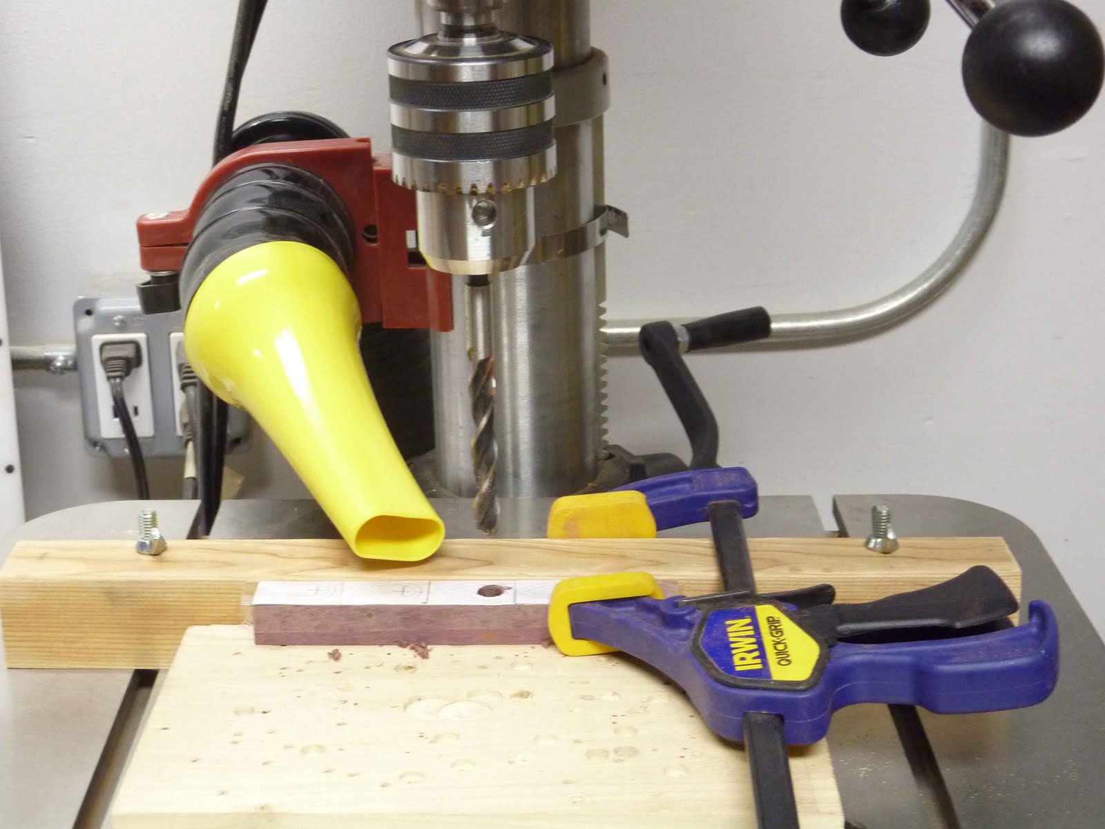 Scroll Saw Bowls Completed drill press fence