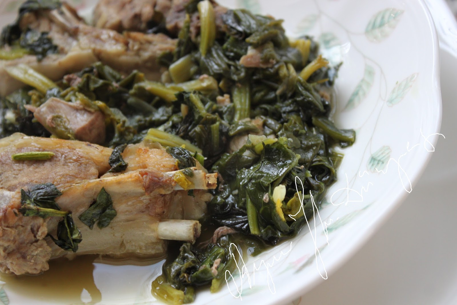 Aynur Hanımın Dünyası Fırında ıspanaklı kuzu eti