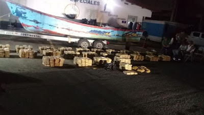 Decomisan en la frontera entre Panamá y Colombia más de 1.000 paquetes de droga