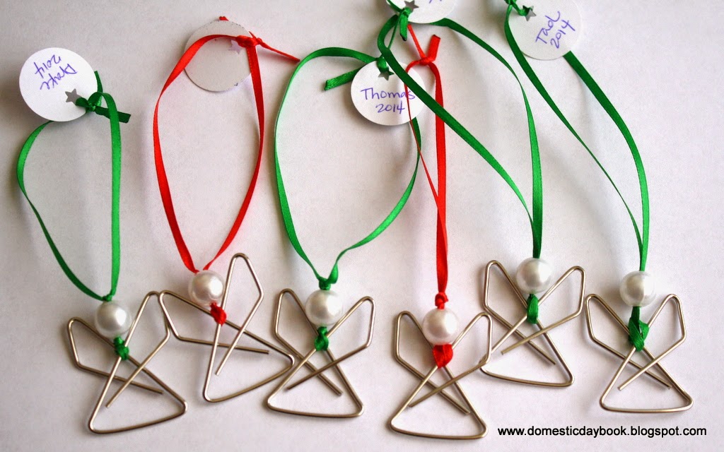 Simple Paperclip Angel Ornaments