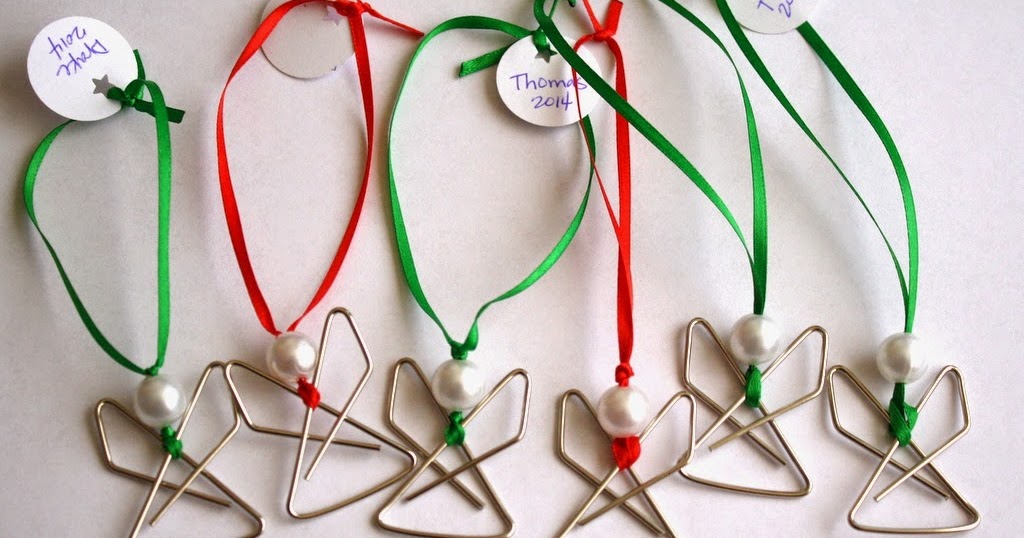 Simple Paperclip Angel Ornaments