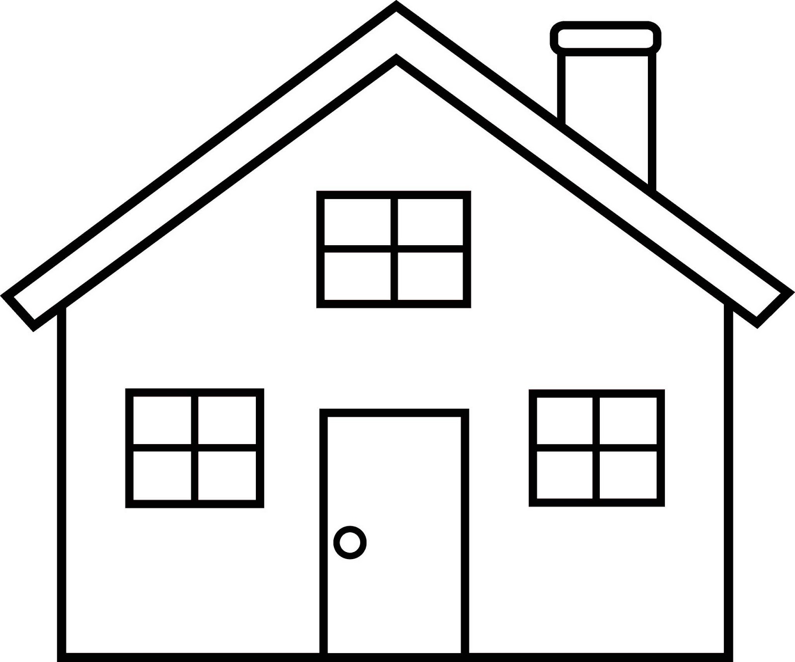 Mewarnai Gambar Siap Print Untuk TK, SD, PAUD: Mewarnai Gambar Rumah