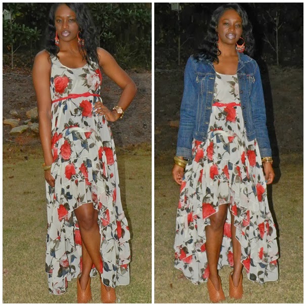 Thrifted Trends: How To Wear Summer Floral Dress During Fall | Two ...