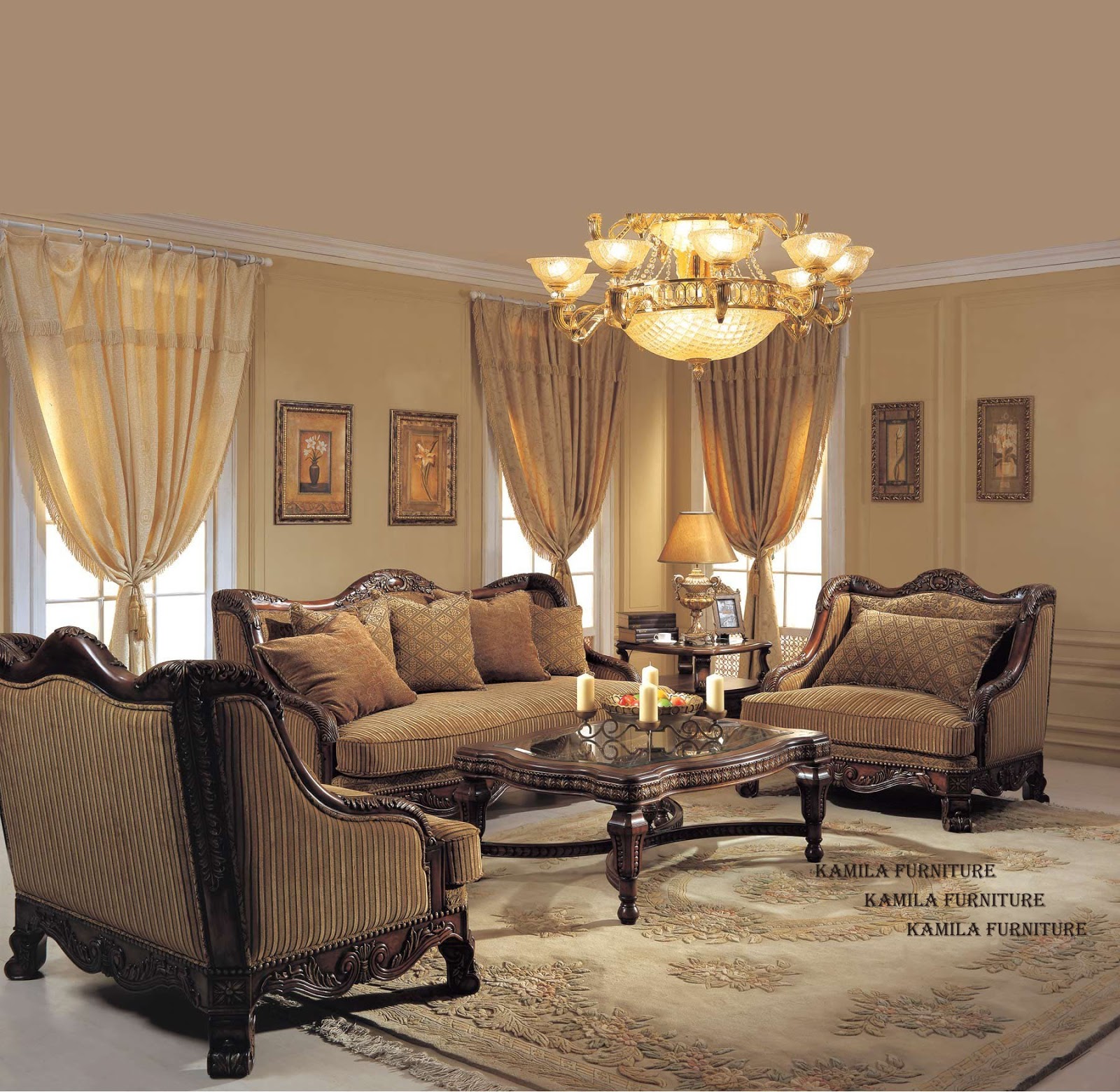 Kamila Furniture LUXURY CLASSIC ITALIAN FURNITURE LIVING ROOM