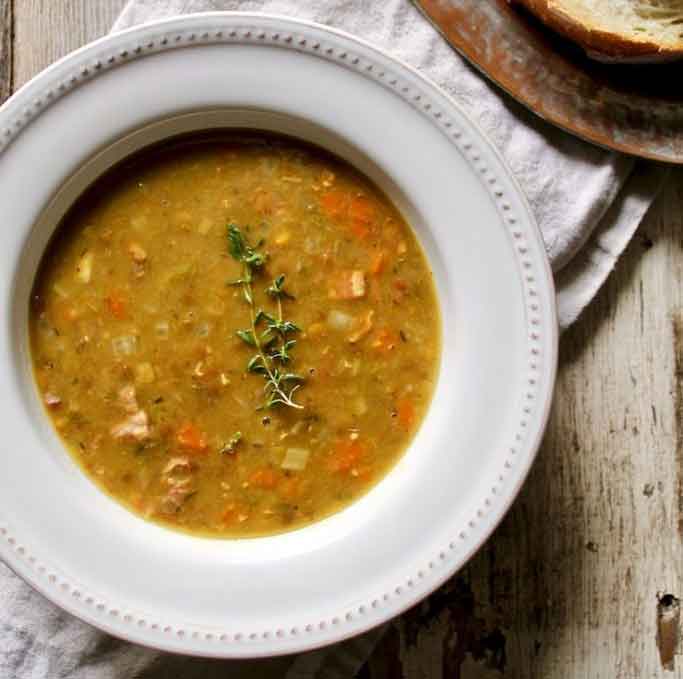 . On the MENU this week. Pea, Lentil and Ham Hock Soup