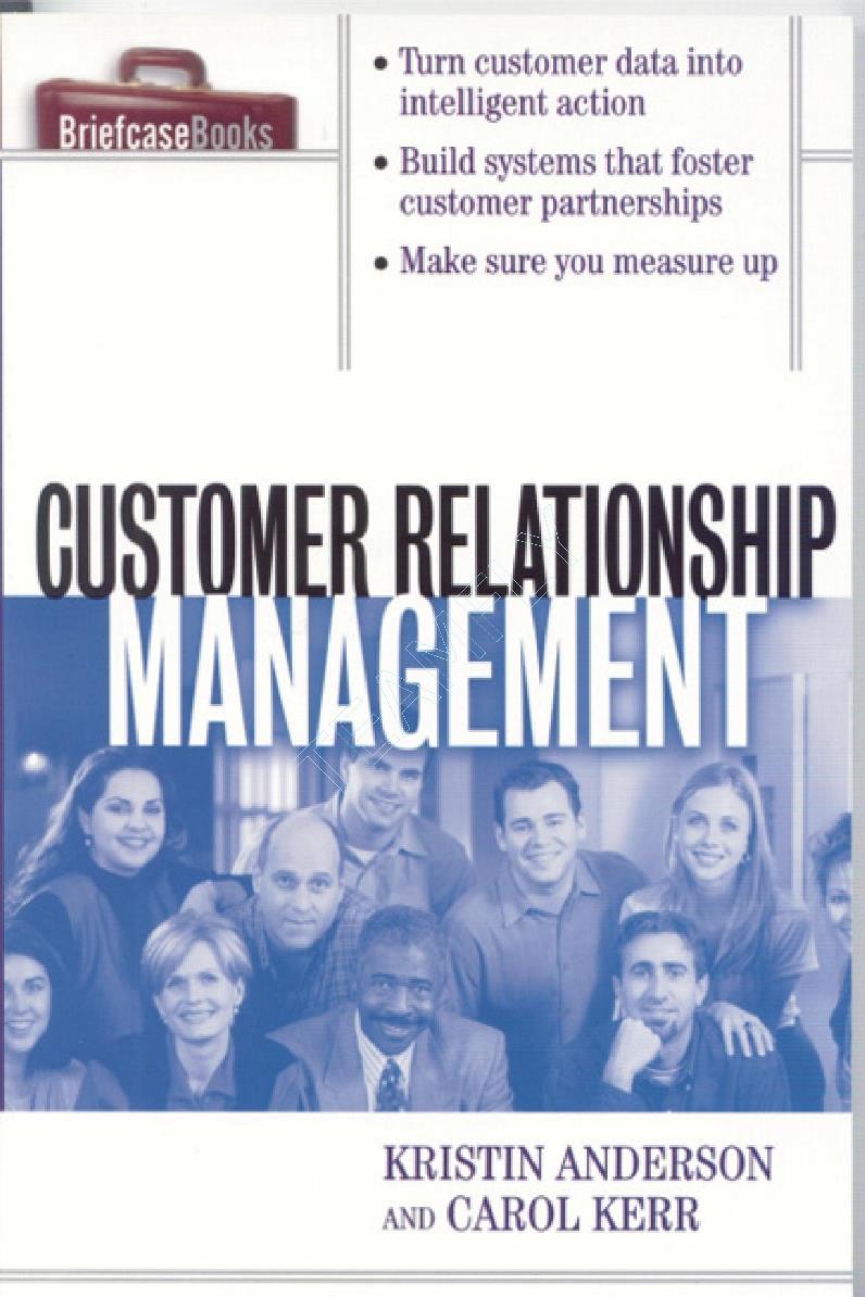 Customer relationship management – Kristin Anderson | FreeLibros