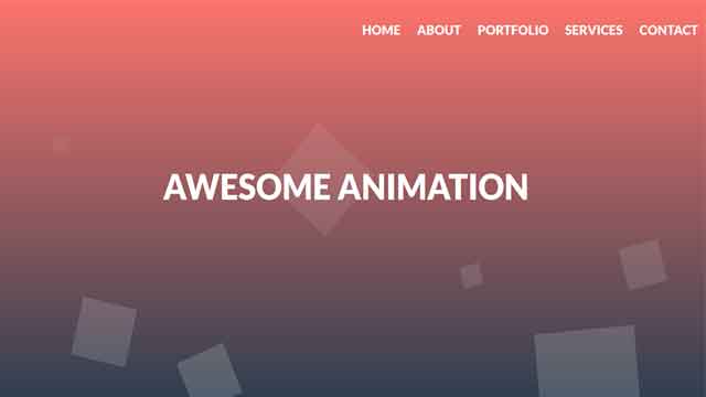 Animated Background HTML CSS