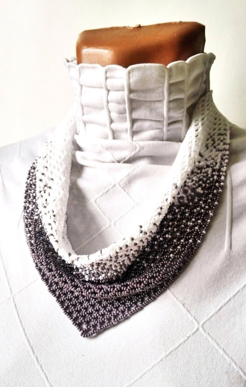 Beaded Scarf Necklace Patterns by Kadabrra / The Beading Gem