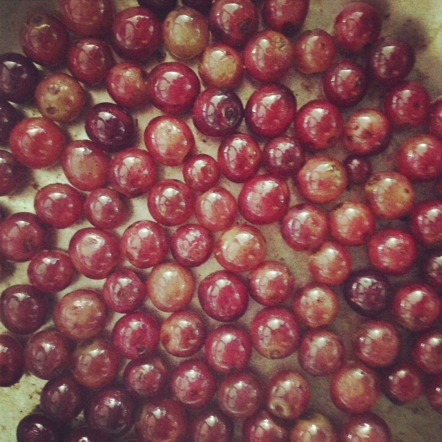 jules blaine davis fried grapes//brussel sprouts//hazelnut salad.