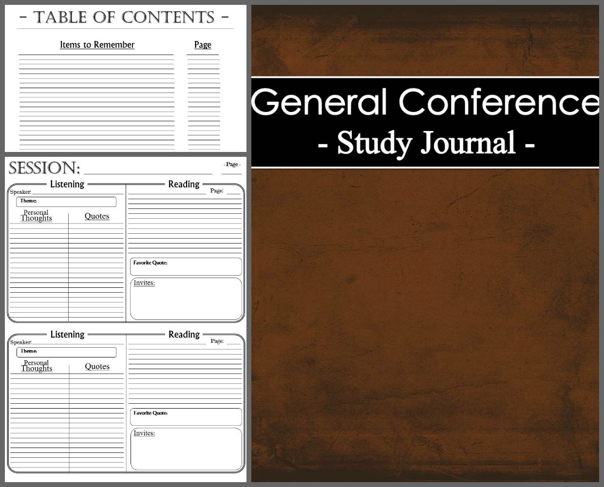 Digital Scrapbooking Made Easy: - General Conference Study Notebook
