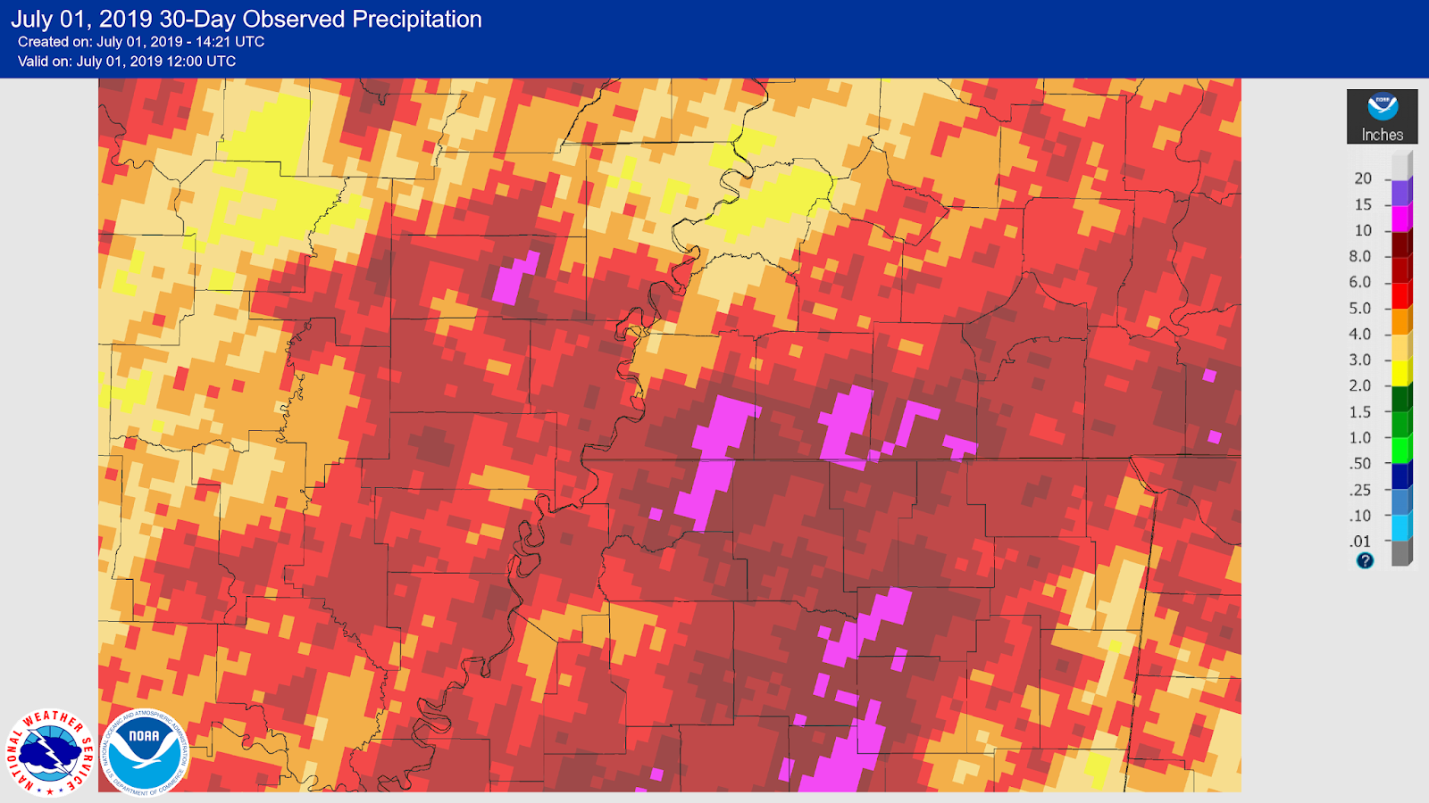 MWN Blog June 2019 Climate Data for Memphis, TN