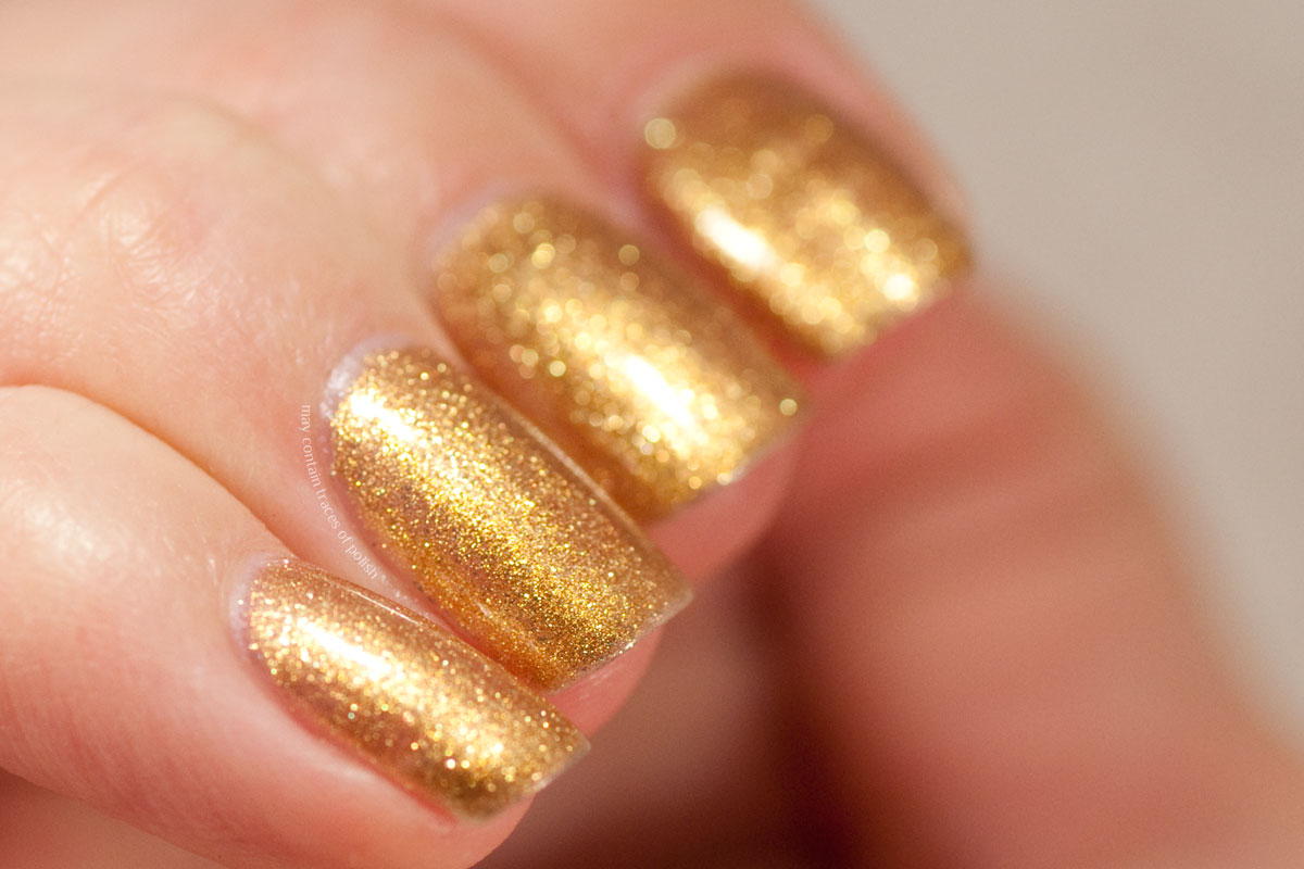 Pink Gellac Devotion Collection swatches - 311 Crushed Gold