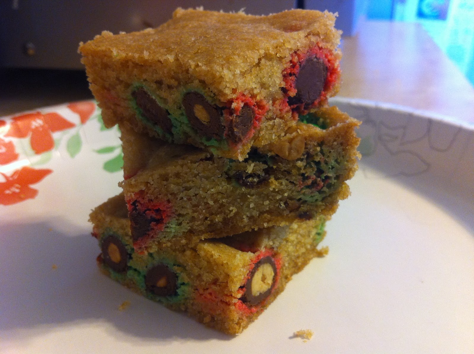 The Cookie Crumbles Peanut M&M Cookie Bars