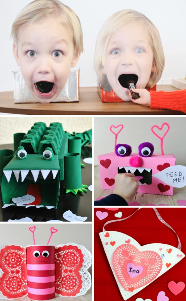 Fun & creative valentine boxes for kids.  Great ideas for card holders for class parties! #valentinesday #valentinesboxidescreative #valentinesboxesforschool #valentinescardboxideas #growingajeweledrose #activitiesforkids