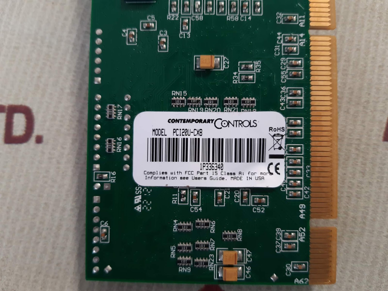 CONTEMPORARY CONTROLS PCI20U-CXB NETWORK CARD - Aeliya Marine