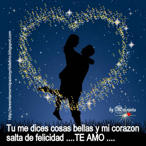 Eres mi amor,mi pasion y mi delirio: Tu me dices cosas bellas.....