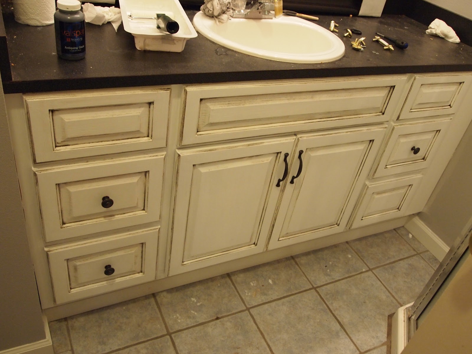 This Taylored House Bathroom Vanity Makeover!