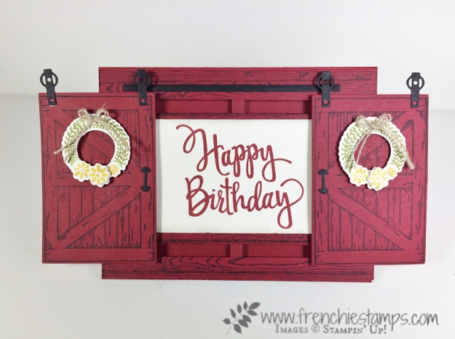 Double Slide Barn Door, Country Livin", Stampin'Up!, Sliding Cards,