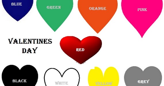 Valentine's Day Colours and what they represent