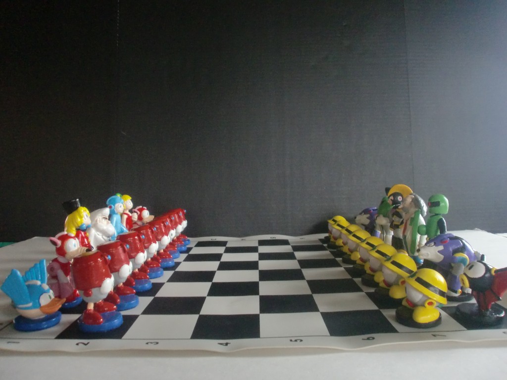 Super Mario chess set (one of my favourite)