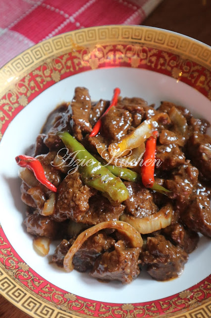 Daging Masak Black Pepper Yang Mudah Dan Sedap