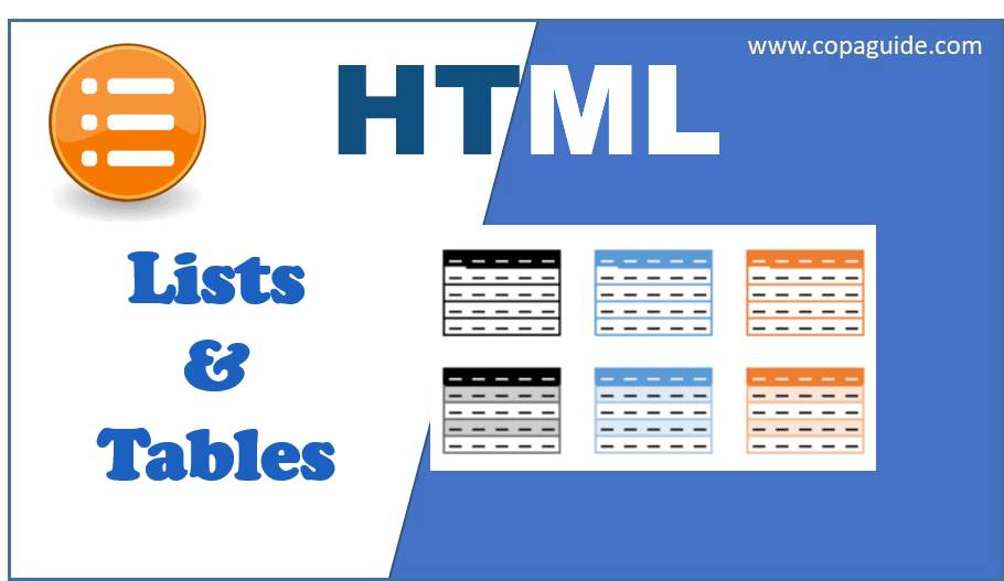 Creating Tables in HTML