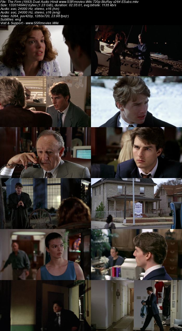 The Firm (1993) Dual Audio Hindi 720p BluRay x264 1.2GB ESubs Movie Download