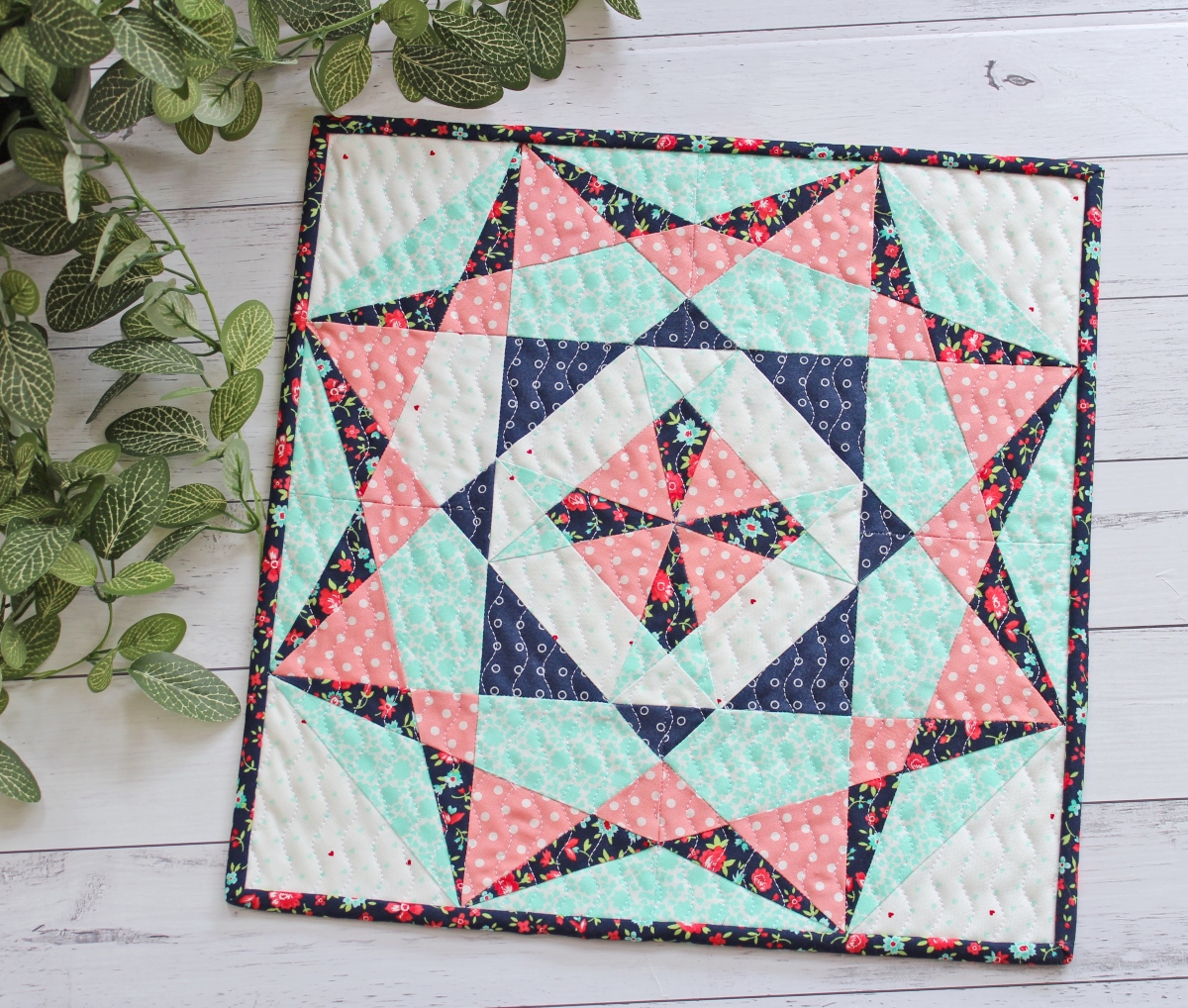 Opal Mini Quilt PDF Pattern Threadbare Creations