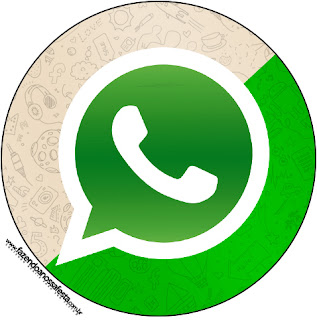 Toppers o Etiquetas de WhatsApp para imprimir gratis.