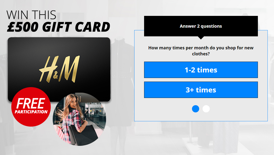 Get a H&M voucher! Promotional Offer