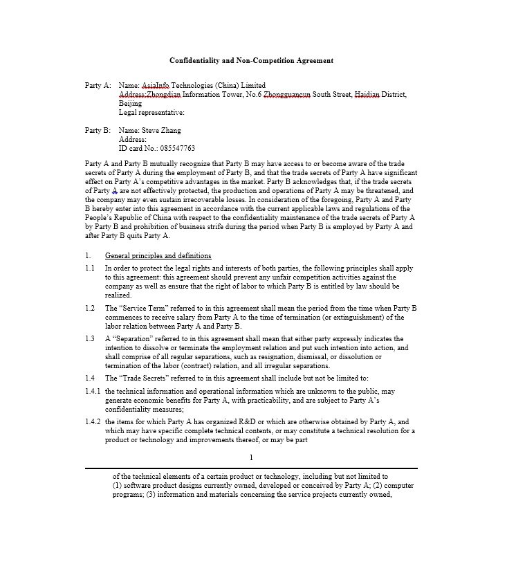 Non Compete Release Letter Template ~ Resume Letter Non Compete Release Letter Template ~ Resume Letter