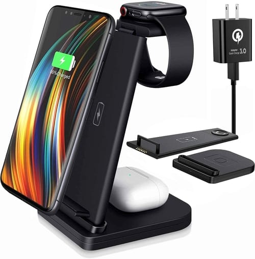 livelab Detachable 3 in 1 Wireless Charger Stand