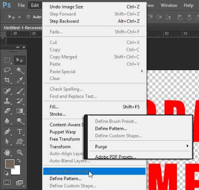 Solusi Define Brush Preset Photoshop Tidak Aktif