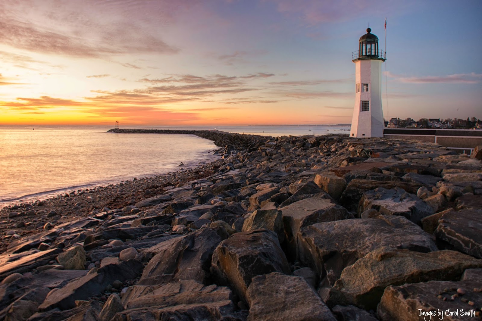 Carol's View Of New England Scituate Light Sunrise and Norris