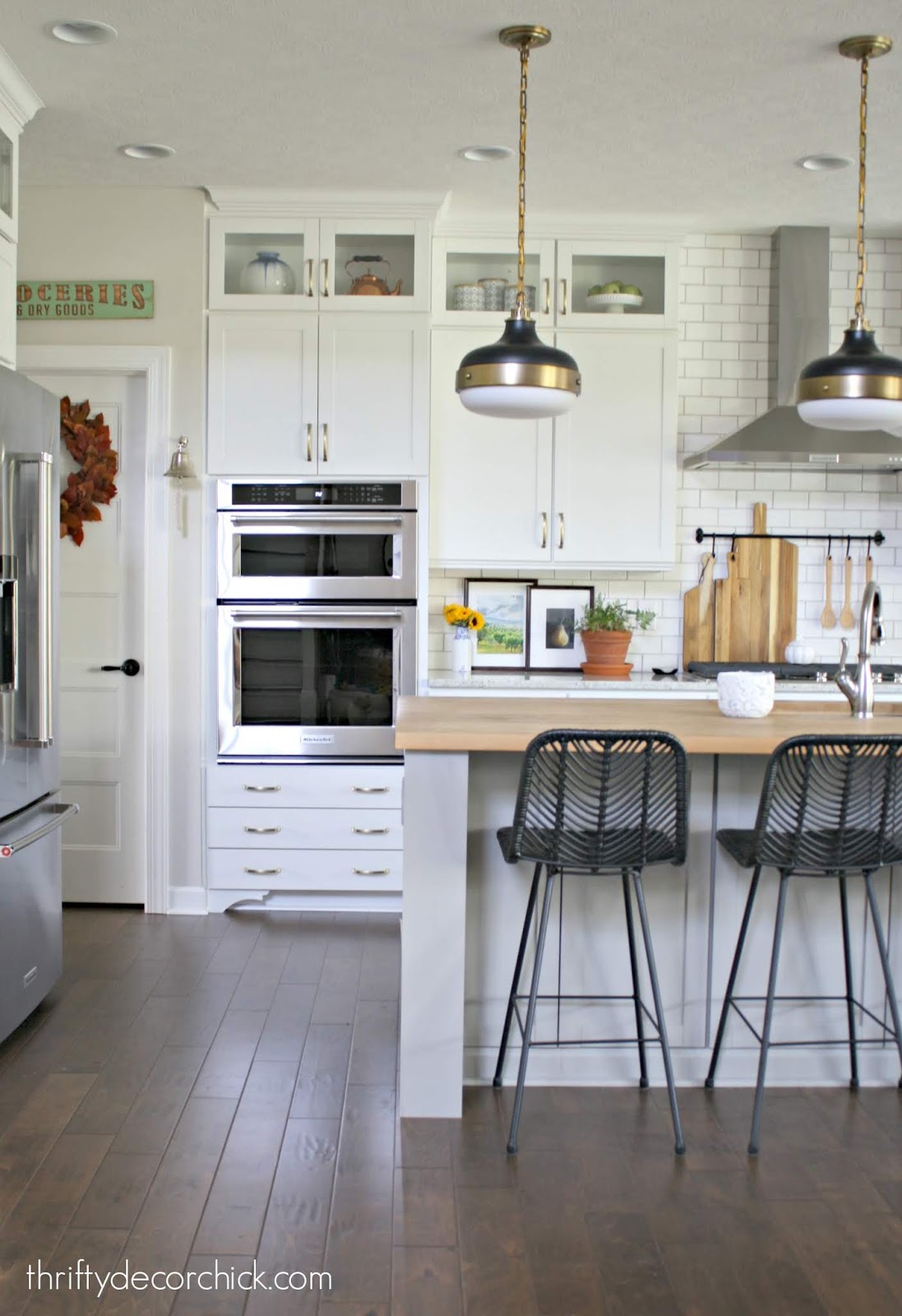 How to add feet to kitchen cabinets 