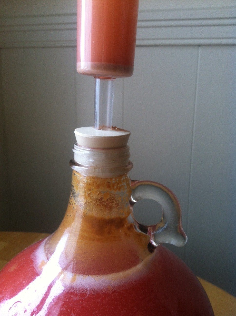 Fizzy Lifting Drink Plum Mead Secondary Fermentation