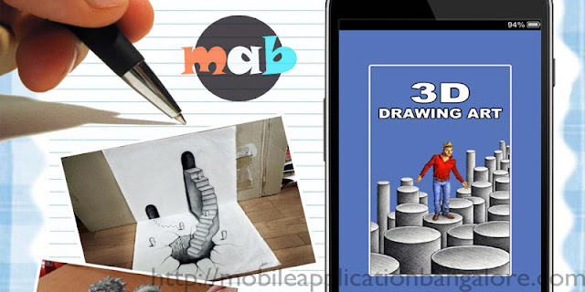 how to draw 3d art design app