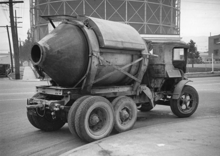 Just A Car Guy 1937 cement truck, because I dig seeing old versions of
