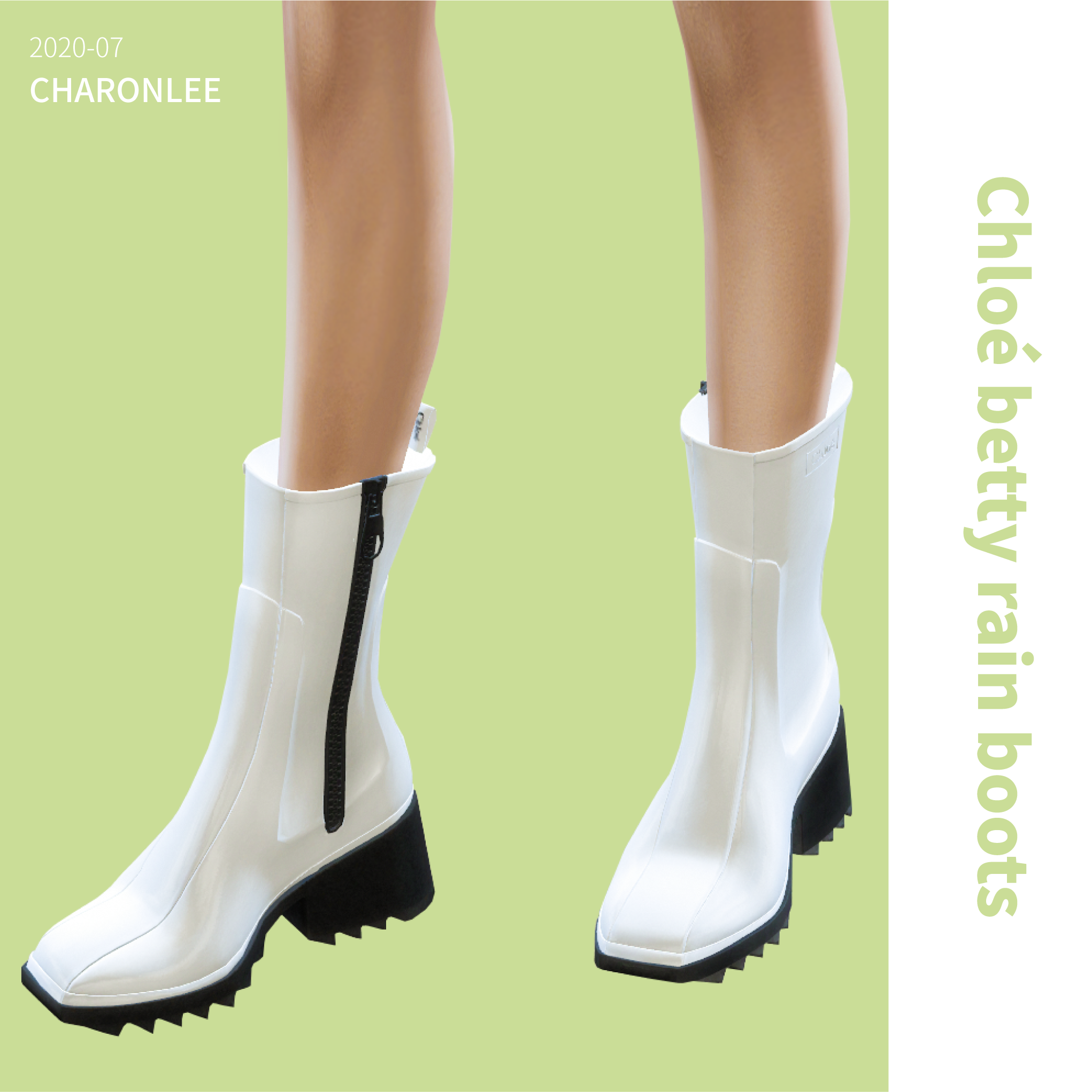 Charonlee: 【Chloé betty rain boots】