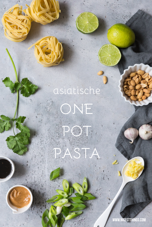 Asiatische One Pot Pasta Rezept vegan