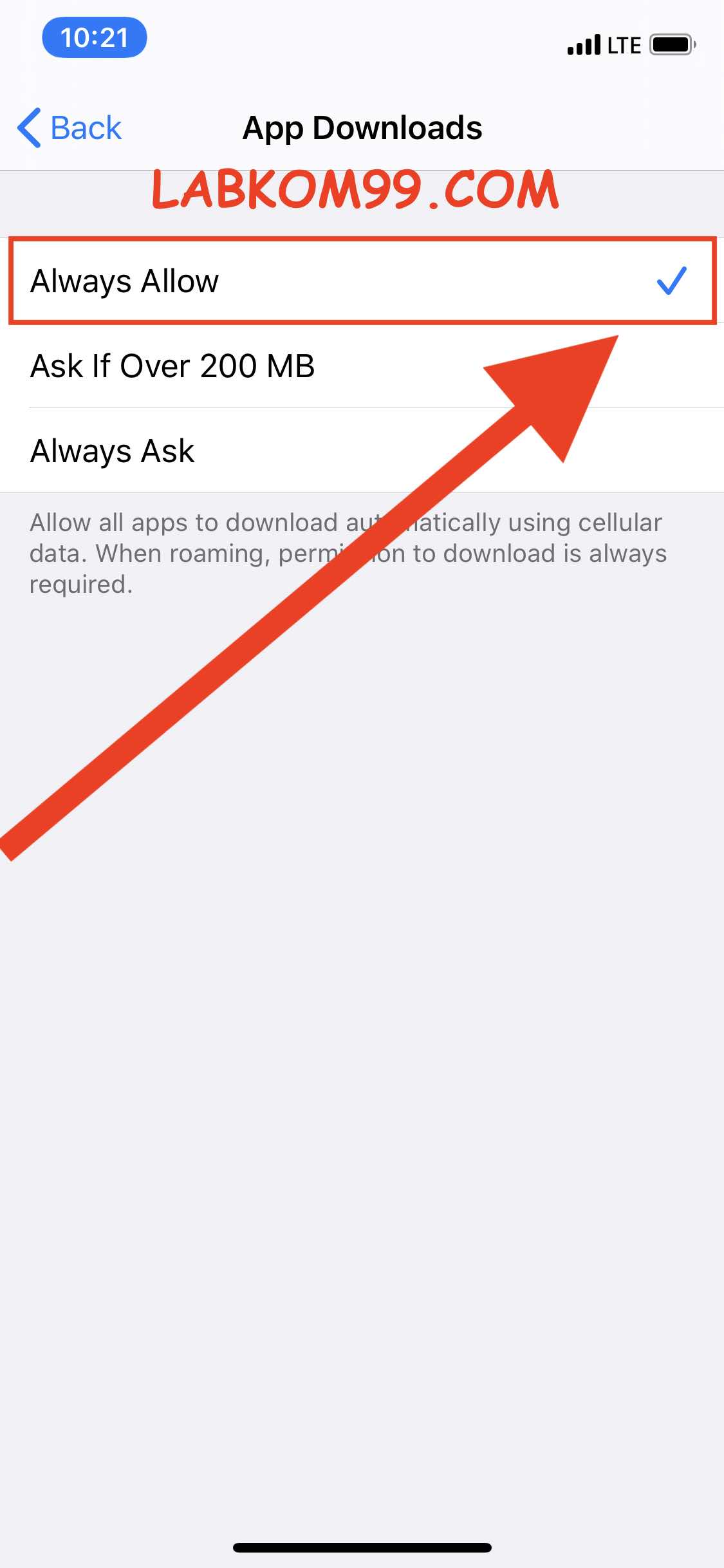 Cara Download Aplikasi Lebih Dari 200MB Di iPhone Menggunakan Data Seluler