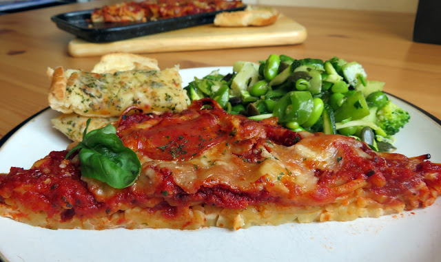 Spaghetti Pizza for Two