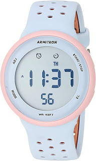 Armitron Sport Unisex Digital Chronograph Silicone Strap Watch