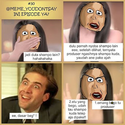 15 Meme Lucu 'Duta Shampo Lain' Ini Koplak Banget, Kebanyakan Nontonin Iklan Nih!