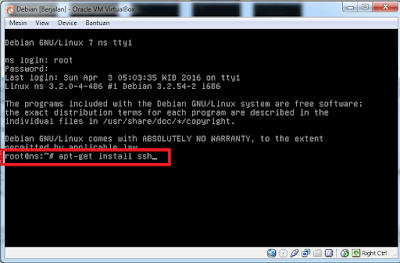 Cara Meremote Server Menggunakan SSH di virtualbox